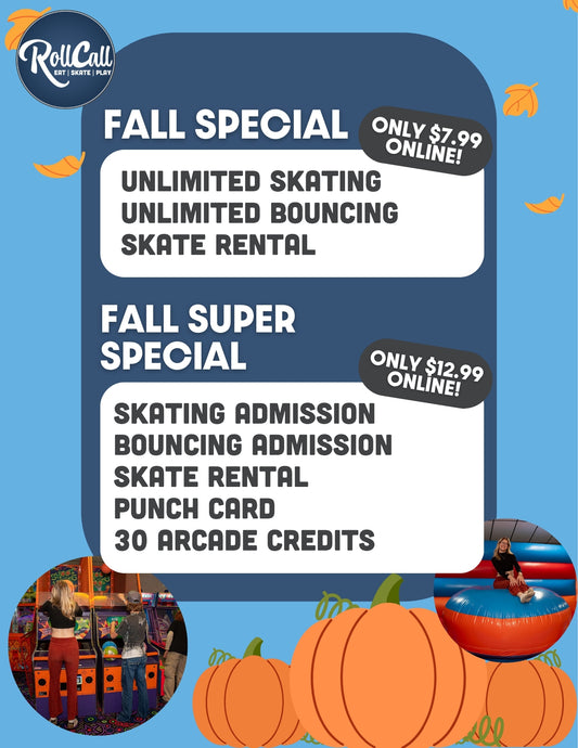 RollCall Fall Special and Fall Super Special deal details